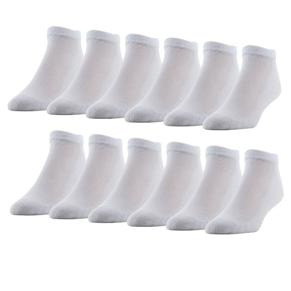 PowerSox Men's Cushion No Show Socks 12 Pairs - Picture 2 of 6